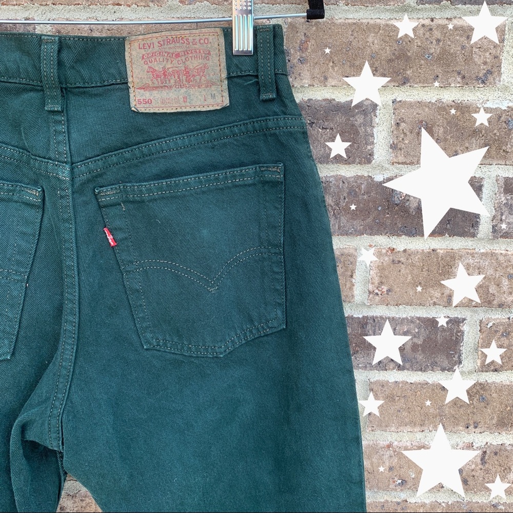 RARE Vintage Levi’s 550 Forest Green Mom Jeans 28
